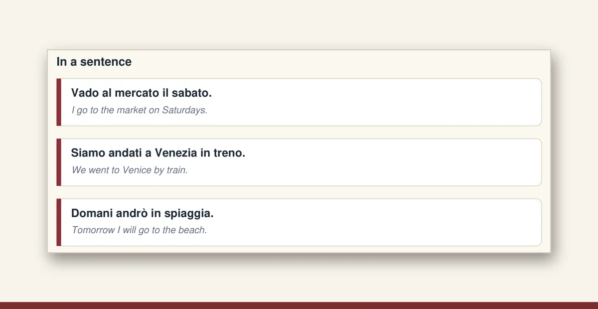 Verb map showing the irregular present forms of a common Italian verb
